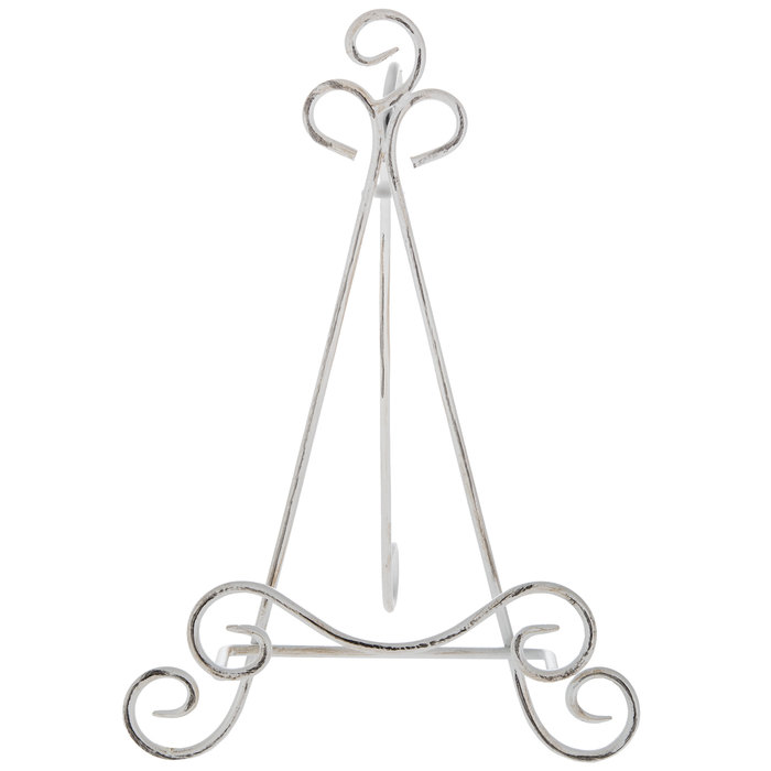 Distressed White Scroll Plate Easel Hobby Lobby 1726553