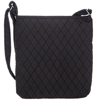 black quilted purse
