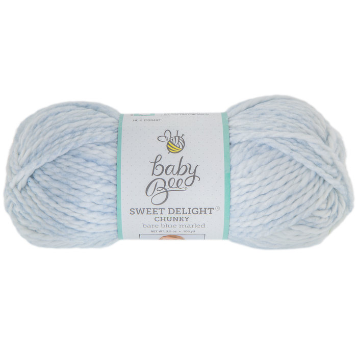 Bare Blue Marled Baby Bee Sweet Delight Chunky Yarn Hobby Lobby 1339407