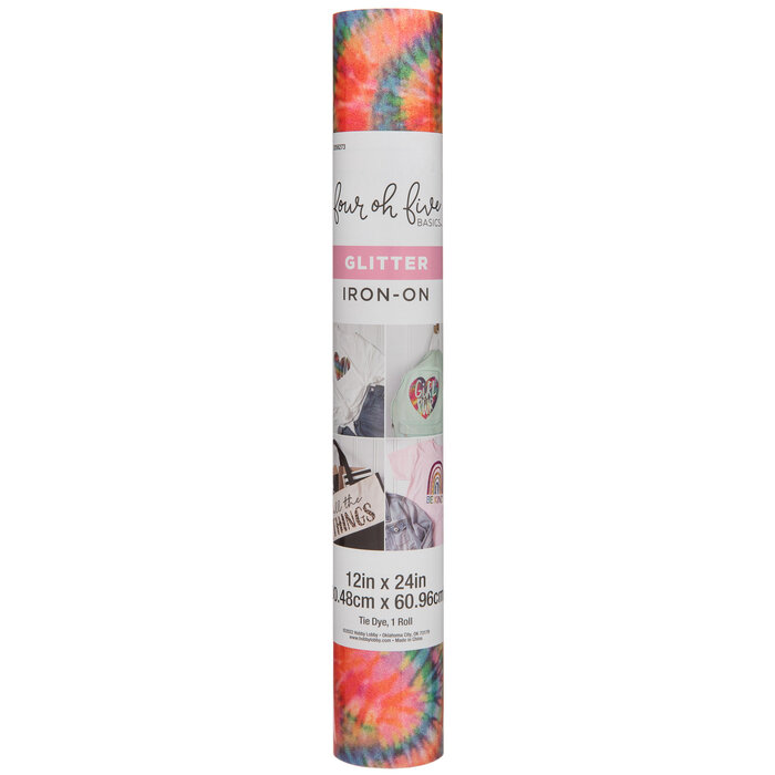 MultiColor TieDye Glitter IronOn Vinyl Hobby Lobby 2056273