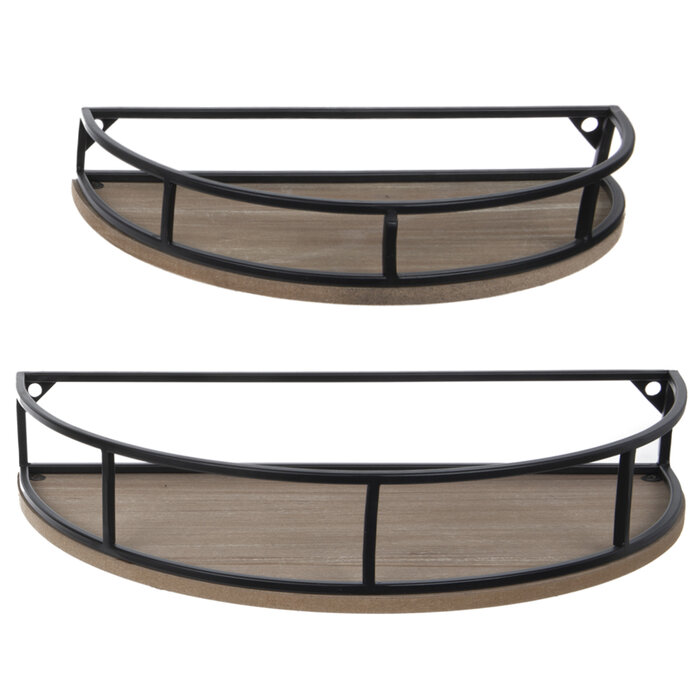 Half Circle Metal Wall Shelf Set Hobby Lobby 2178929
