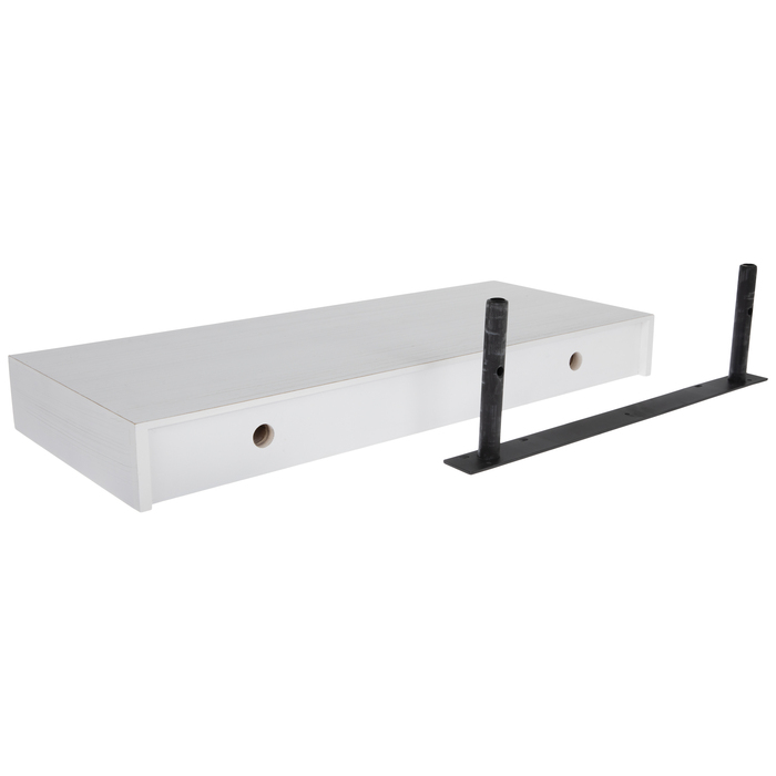 White Floating Wood Wall Shelf Hobby Lobby 1655141