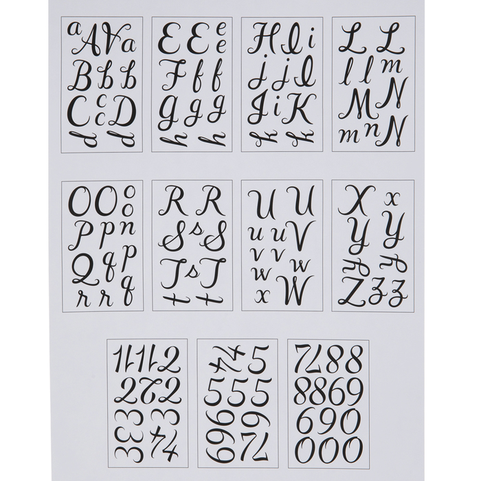Script Alphabet Stickers Hobby Lobby