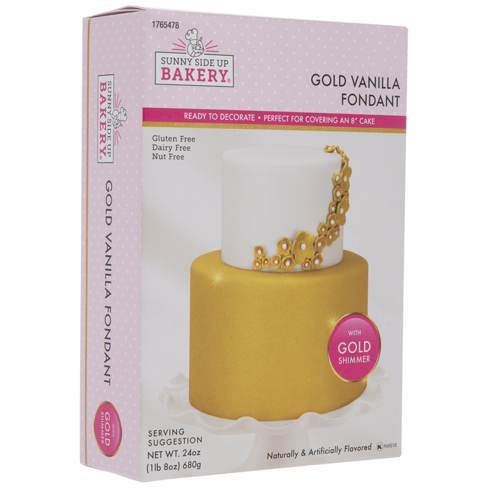 Gold Metallic Vanilla Fondant Hobby Lobby 1765478