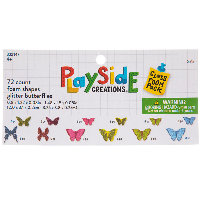 Glitter Butterfly Foam Stickers Hobby Lobby 832147