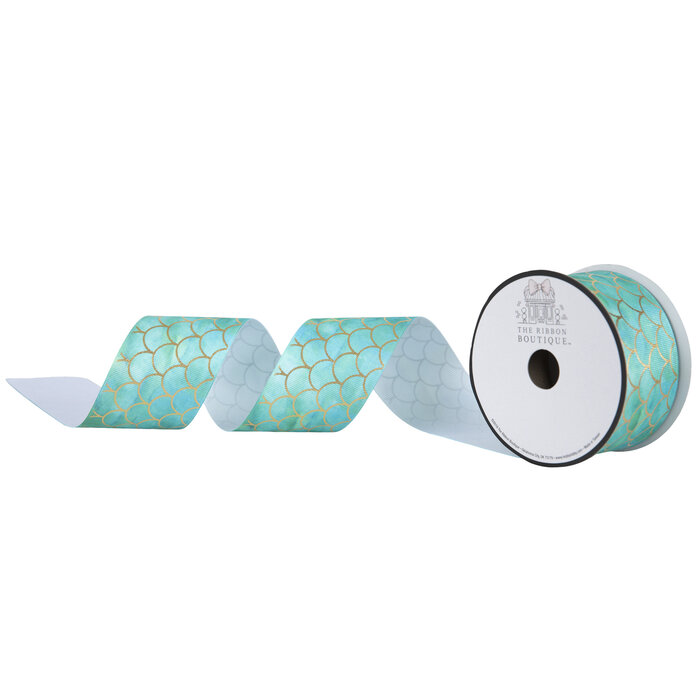 Wide mermaid ribbon Mermaid ribbon Mermaid scales ribbon Craft supplies Hair bow supplies Mermaid theme ribbon Wide grosgrain ribbon