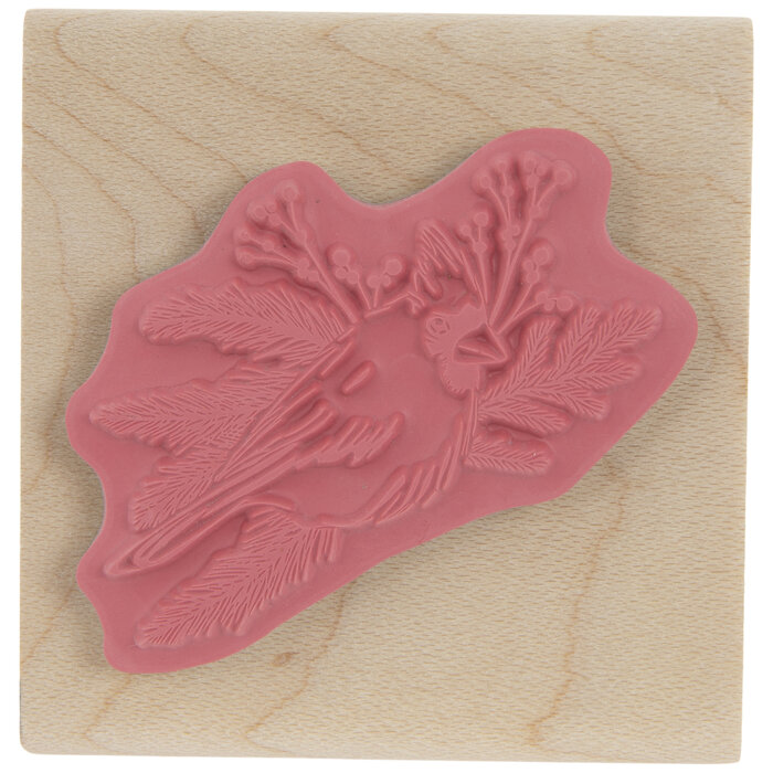 Cardinal On Pine Branch Rubber Stamp Hobby Lobby 2244382
