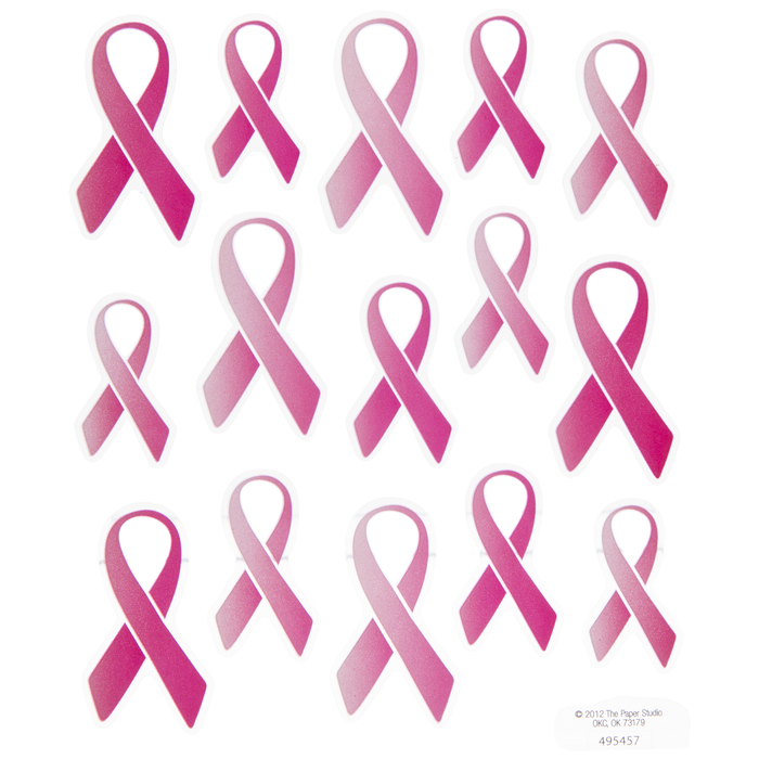 Pink Ribbon Stickers Hobby Lobby 495457