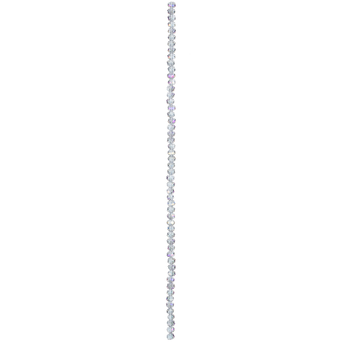 Crystal Gemcut Glass Bead Strand 3mm x 4mm Hobby Lobby 648816