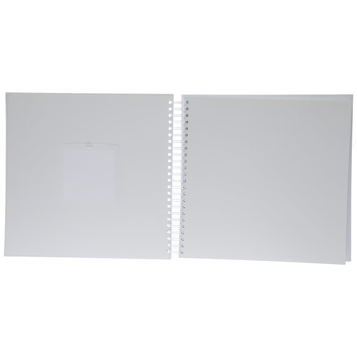 White Hardcover Spiral Scrapbook Album 12" x 12" Hobby Lobby 2257152