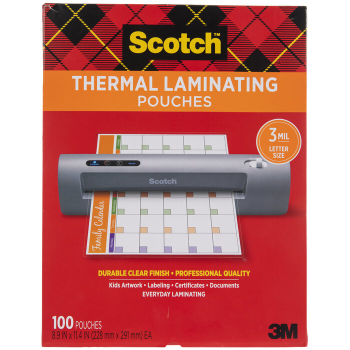 Scotch Thermal Laminating Pouches 8 1/2" x 11" Hobby Lobby 2231355