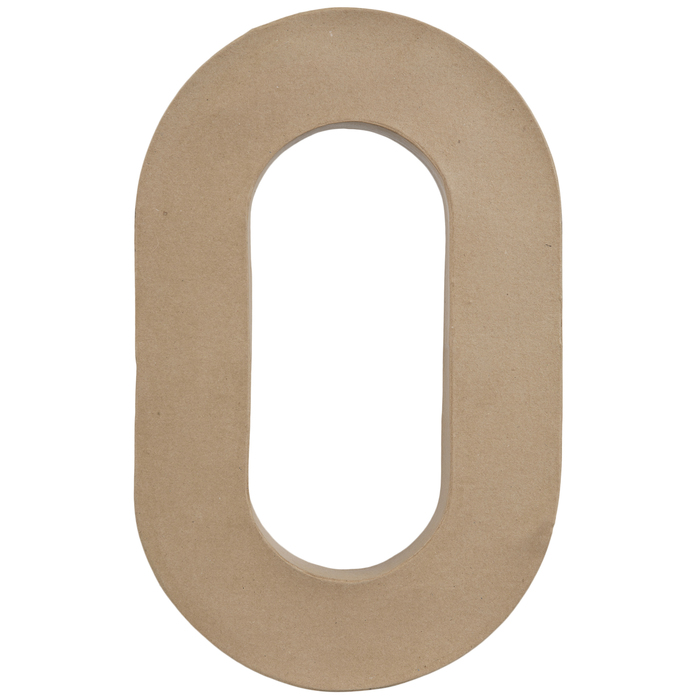 Paper Mache Number 0 16" Hobby Lobby 1331420