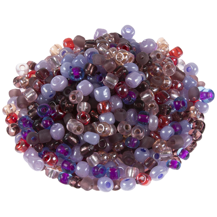 Purple & Berry Glass Seed Bead Mix 6/0 Hobby Lobby 2029825