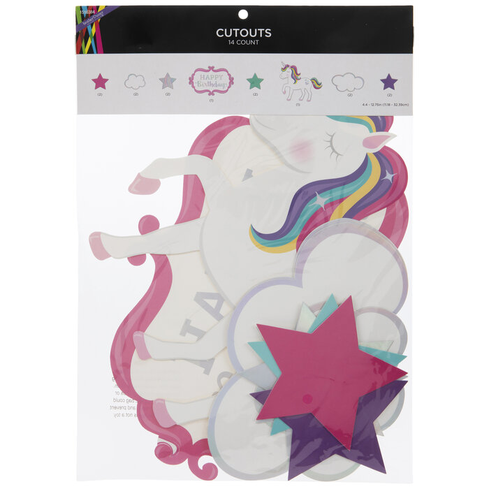 Unicorn Birthday Cutouts Hobby Lobby 1516384