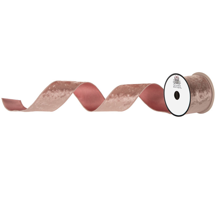 Whisper Pink Luxe Velvet SingleFace Ribbon 2 1/2" Hobby Lobby