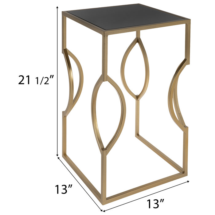 Black & Gold Metal Side Table Set Hobby Lobby 2124071