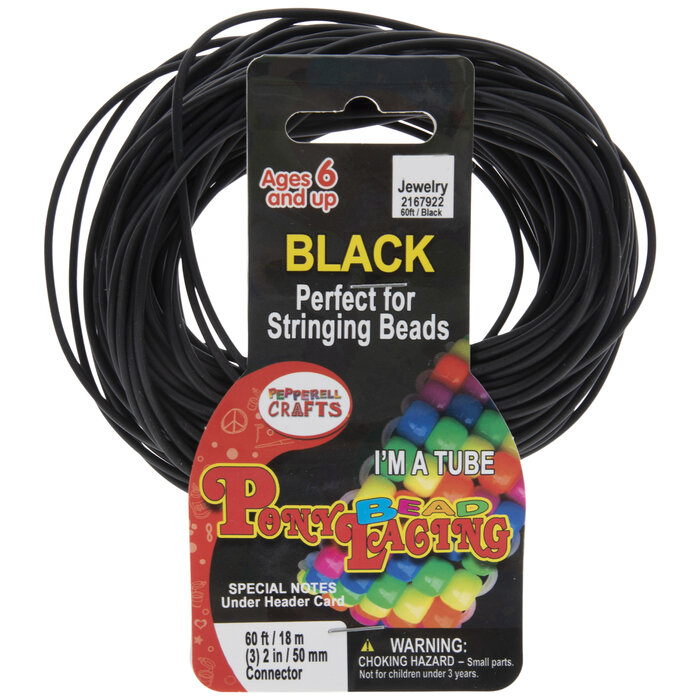 Black Pony Bead Lacing Hobby Lobby 2167922