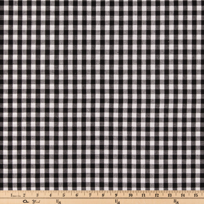 Black & White Gingham Homespun Cotton Fabric Hobby Lobby 1759174