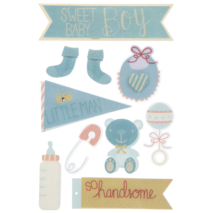 Baby Boy 3D Stickers Hobby Lobby 943068