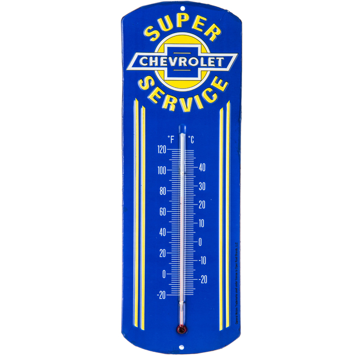 Chevrolet Super Service Metal Thermometer Hobby Lobby 150334