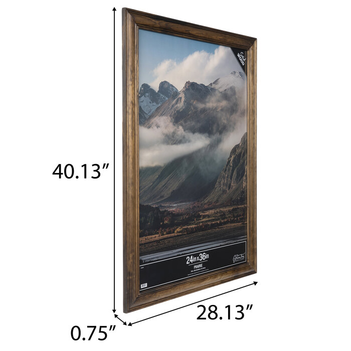 Brown Beveled Wood Wall Frame 24" x 36" Hobby Lobby 2189033