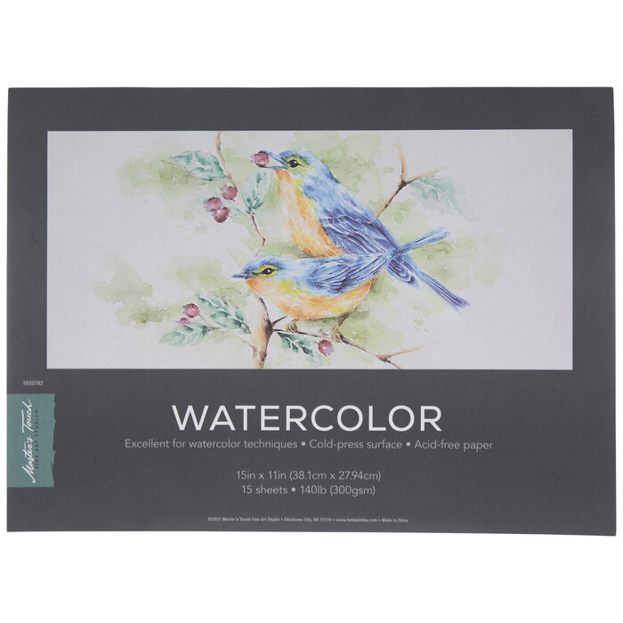 Watercolor Paper Pad 11" x 15" Hobby Lobby 1850742