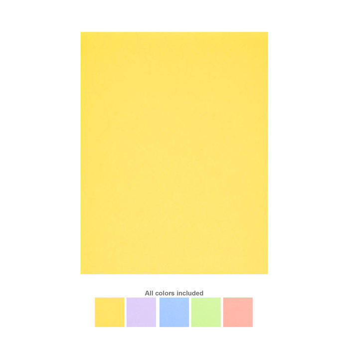 Pastel Cardstock Paper Pack 8 1/2" x 11" Hobby Lobby 732180