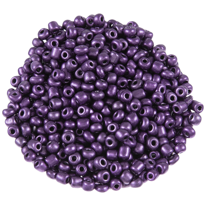 Metallic Violet Glass Seed Beads 6/0 Hobby Lobby 2030765