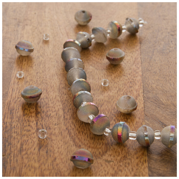 Saturn Glass Bead Strand 8mm x 10mm Hobby Lobby 2194967