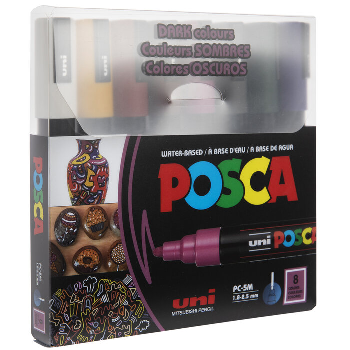 Dark Uni Posca Paint Markers 8 Piece Set Hobby Lobby 2270304