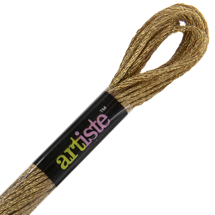 Yellow Gold Artiste Metallic Floss Hobby Lobby 800334