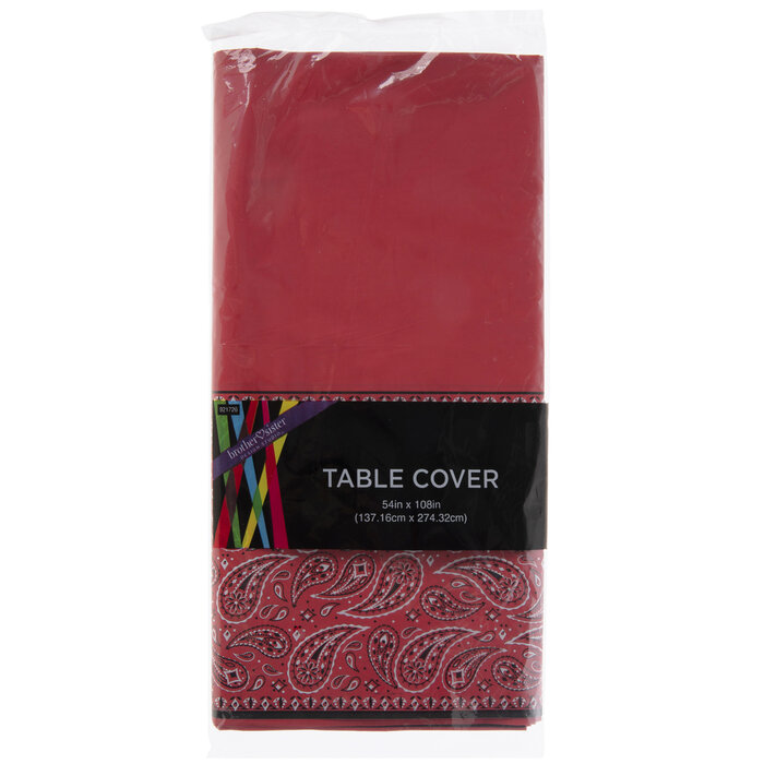 Red Bandana Table Cover Hobby Lobby 921726