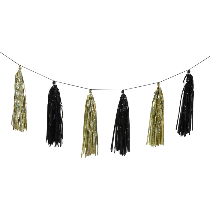 Black & Gold Tassel Garland Hobby Lobby 1902238