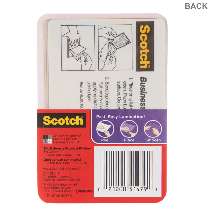 Scotch SelfSeal Laminating Pouches 2" x 3 1/2" Hobby Lobby 1523471