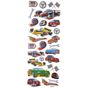 Race Car Glitter Stickers | Hobby Lobby 