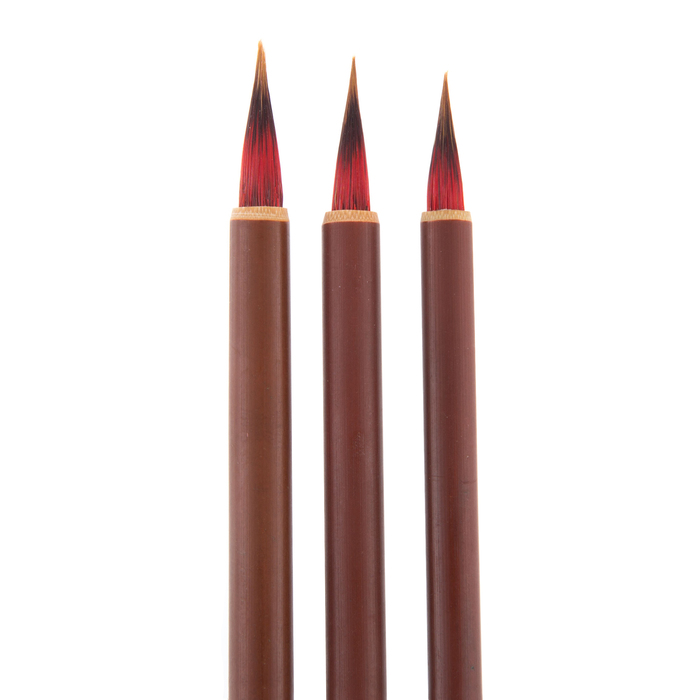 Goat & Sable Liner Paint Brushes 3 Piece Set Hobby Lobby 618249