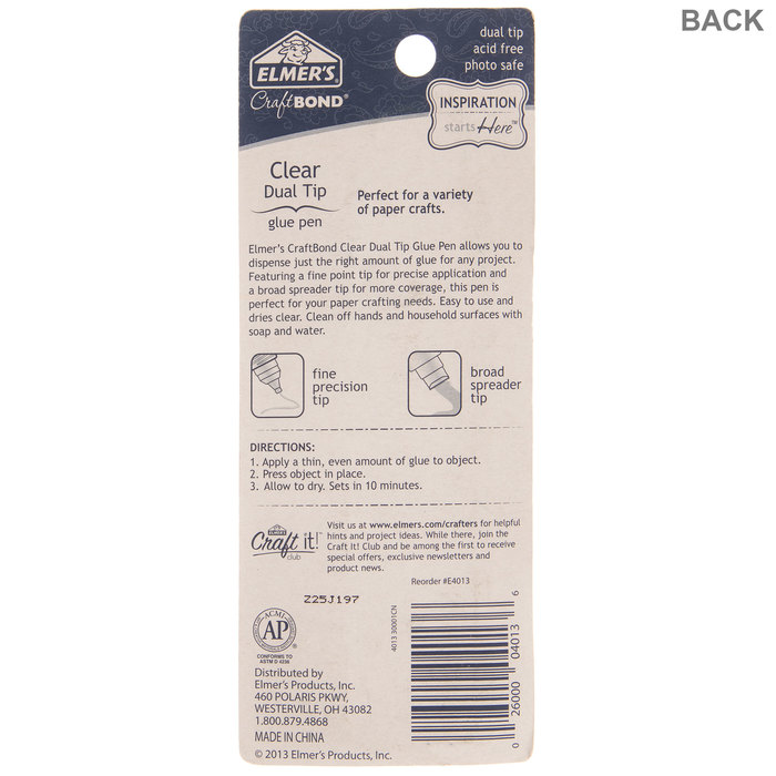 Elmer's CraftBond DualTip Glue Pen Hobby Lobby 558023