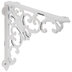 White Scroll Metal Bracket