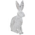 Distressed White Wood Look Bunny