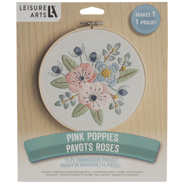 Pink Poppies Embroidery Kit Hobby Lobby 2051712