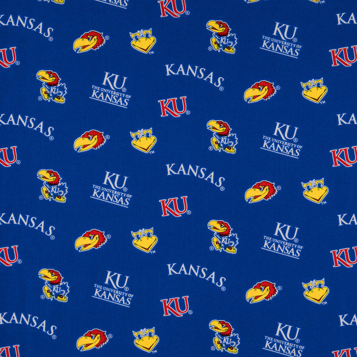 Kansas Allover Collegiate Cotton Fabric Hobby Lobby 952465