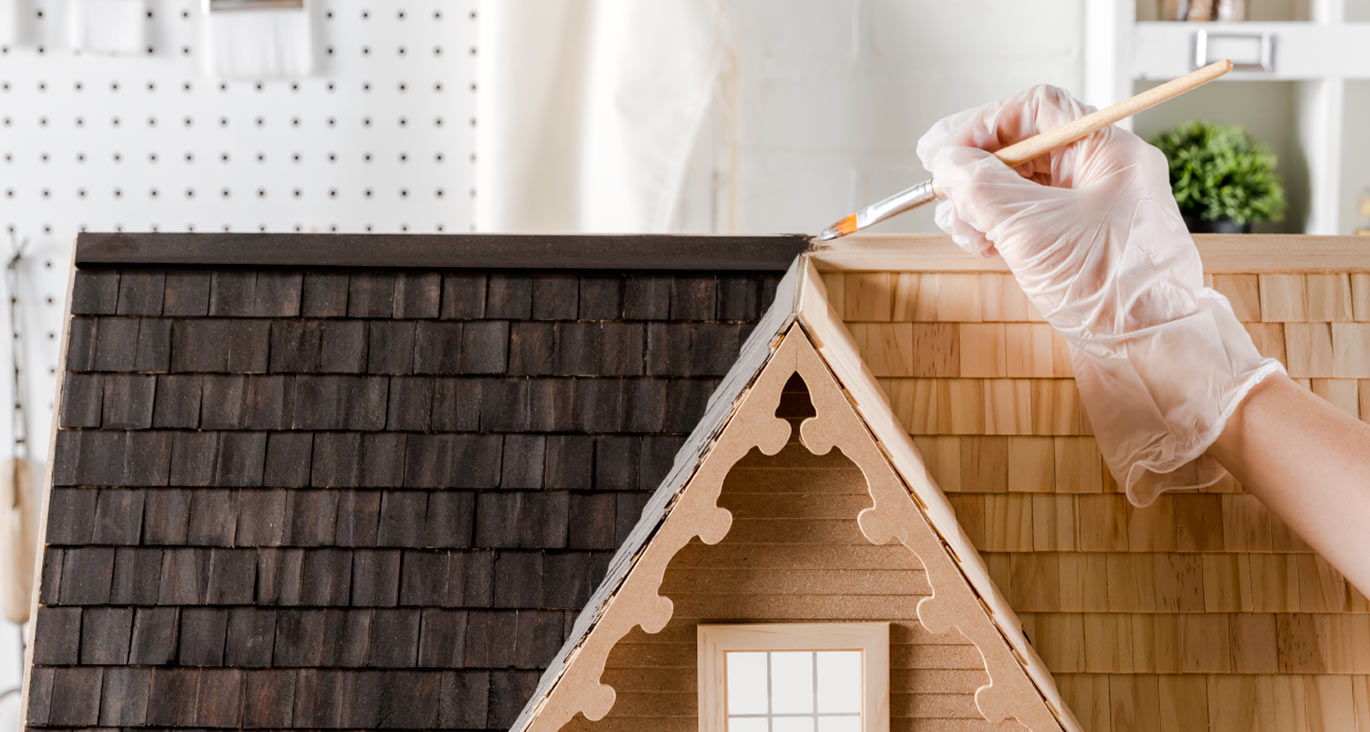 dollhouse wood shingles